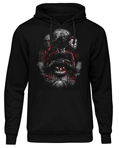 Uglyshirt89 Nightmare Gang Männer und Herren Kapuzenpullover | Freddy Michael Myers Jason Voorhees (3XL) von Uglyshirt89