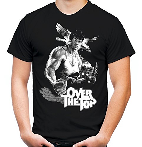 Over The Top Männer und Herren T-Shirt | Spruch Sylvester Stallone ||| M2 (4XL, Schwarz) von Uglyshirt89