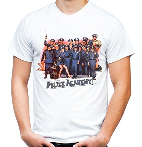 Police Academy Männer und Herren T-Shirt | Film Fun ||| (XXL, Weiß) von Uglyshirt89