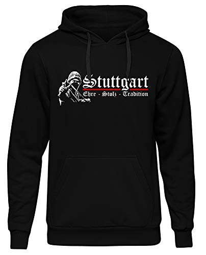 Stuttgart Ehre & Stolz Männer und Herren Kapuzenpullover | Fussball Ultras Geschenk | M1 FB (L) von Uglyshirt89
