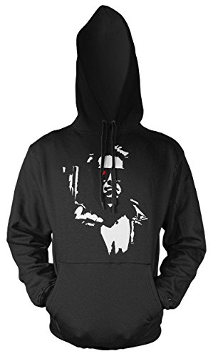 Terminator Männer und Herren Kapuzenpullover | Spruch Comic T800 Geschenk | M1 (3XL, Schwarz) von Uglyshirt89