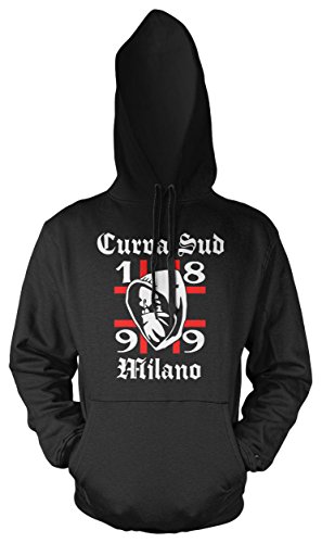 Uglyshirt89 Curva Sud Milano Männer und Herren Kapuzenpullover | Fussball Kleidung Geschenk | M1 (M, Schwarz) von Uglyshirt89