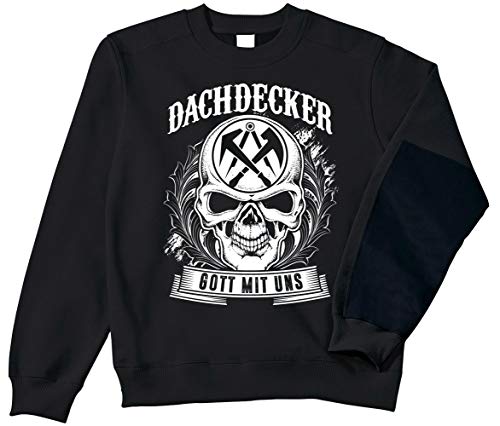 Uglyshirt89 Dachdecker Männer Herren Pullover | Handwerker Workwear Bauarbeiter Arbeitskleidung Zunft Opa Papa | M5 (L, Arbeitspullover) von Uglyshirt89