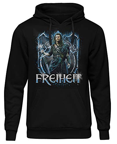 Uglyshirt89 Freiheit Männer Herren Kapuzenpullover | William Wallace Braveheart Schottland Rebell (L) von Uglyshirt89