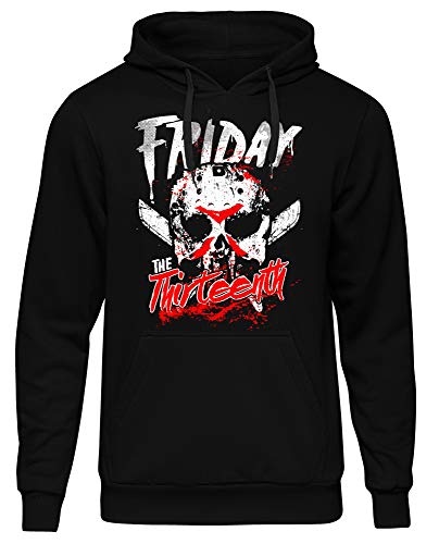 Uglyshirt89 Friday 13 Männer Herren Kapuzenpullover | Horror Freitag der 13 Jason Halloween | M5 (M) von Uglyshirt89