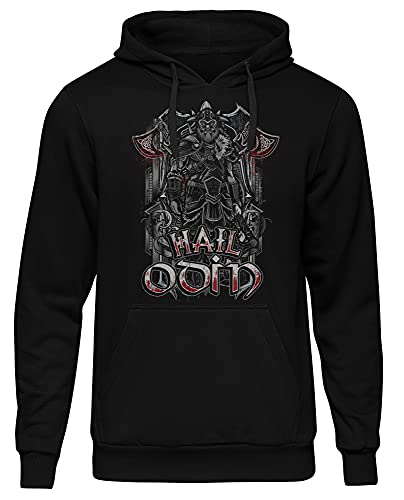 Uglyshirt89 Hail Odin Kapuzenpullover | Odin Kapuzenpullover - Wikinger Pullover Herren - Viking Pullover - Wikinger Hoodie | (L) von Uglyshirt89