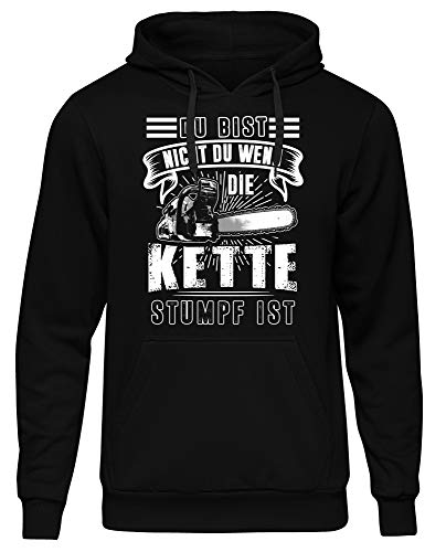 Uglyshirt89 Kettensäge Herren Kapuzenpullover | Forstwirt - holzfäller Pullover Herren - Holzarbeiter Bekleidung - Lumberjack Hoodie - Förster | M1 (M) von Uglyshirt89