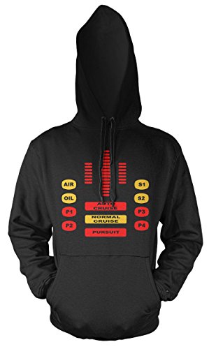 Uglyshirt89 Kitt Männer und Herren Kapuzenpullover | Spruch Knight Rider Geschenk Kult (S, Schwarz) von Uglyshirt89