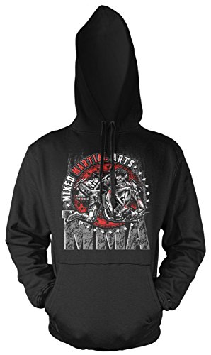 Uglyshirt89 MMA Männer und Herren Kapuzenpullover | Sport Fitness Fight Boxing ||| M5 (S) von Uglyshirt89