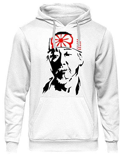 Uglyshirt89 Mr. Miyagi Männer Herren Kapuzenpullover | Karate Kid Cobra Kai Dojo Vintage Kampfsport | M1 (L) von Costand