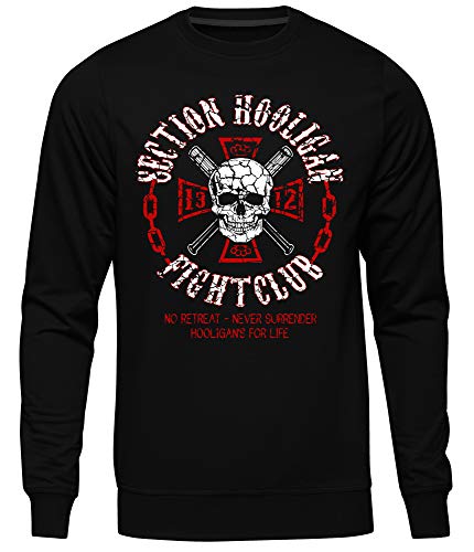 Uglyshirt89 Section Hooligan Männer Herren Pullover | Wikinger Hardcore Abteilung Freizeitsport (M) von Uglyshirt89