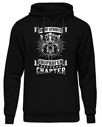 Uglyshirt89 Son of Arthritis Kapuzenpullover | Biker Rente Geschenk Motorrad Kleidung Ruhestand Pullover Hoodie | (4XL) von Uglyshirt89