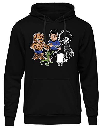 Uglyshirt89 Stein Papier Schere Echse Spock Herren Kapuzenpullover | Big Bang Theory Fanartikel - Sheldon Hoodie - Big Bang Theory Pullover Herren | M3 (XL) von Uglyshirt89