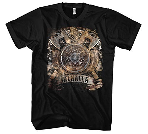 Valhalla Herren T-Shirt | Walhalla Tshirt Herren - Wikinger Kleidung Herren - Odin Tshirt - Ragnar - Berserker Shirt (M) von Uglyshirt89