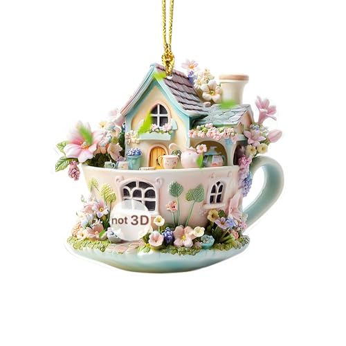 Uhngw Acrylverzierung, Flachanhänger,Acryl Flat Fairytale Ornament für Kette - Kinder Erwachsene sammelbare verträumte Charme Leicht für Umhängetasche von Uhngw