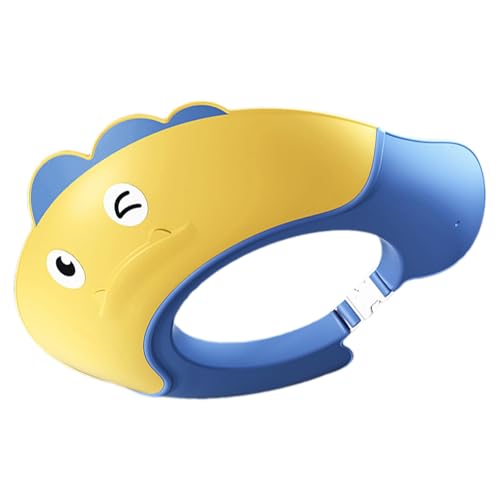 Uhngw Baby-Duschhaube | verstellbares Duschvisier in Dinosaurier-Form, Badeschutz, Visierkopf, Augen- -Shampoo-Kappen für Kinder ab 6 Monaten von Uhngw
