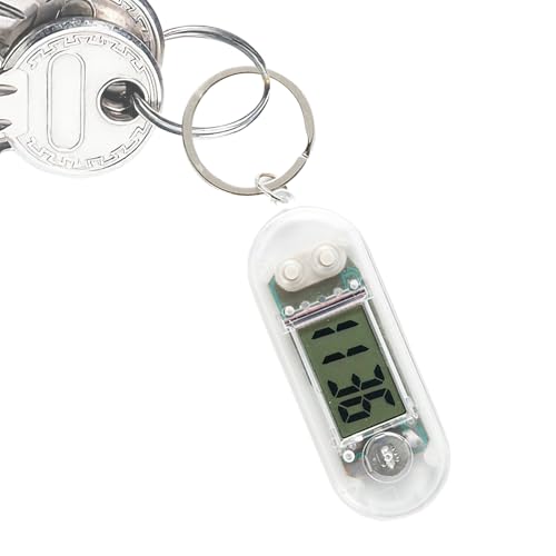 Uhngw Digitale Uhr Anhänger,Lautlose Zieruhr - Elektronische Zeitmessung Tragbar Für Schüler Kinder, Leise Mini Schreibtischuhr von Uhngw