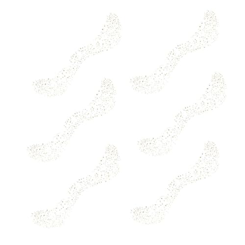 Uhngw Gesicht glänzend temporäre Aufkleber, Aufkleber Gesichter Bögen,Gesichtsaufkleber, Festival-Make-up-Glitzer-Aufkleber | 6x Temporäre Körperaufkleber, Gesichtsaufkleber auf der Gesichtsaufkleber von Uhngw