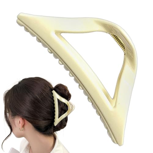 Uhngw Haarspangen für Styling - Mädchen Haaraccessoire | Antirutsch-Silikon Haarklemme Dreieckige Krallenklammer für Alltag Freizeit Beruf Sport Party Hochzeit von Uhngw