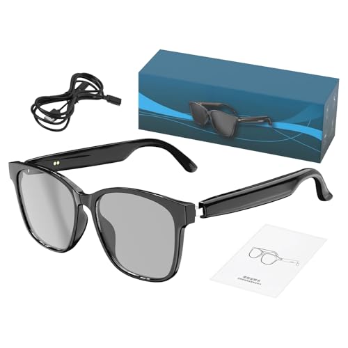 Uhngw Smarte Brille,Sprachübersetzung Brille Kabellos - Musikwiedergabe -Übersetzung Unterstützt 144 Sprachen Für Arbeit Reisen Meetings Angeln Uhngw Smarte Brille,Sprachübersetzung Brille Kabellos - Musikwiedergabe -Übersetzung Unterstützt 144 Sprachen Für Arbeit Reisen Meetings Angeln von Uhngw