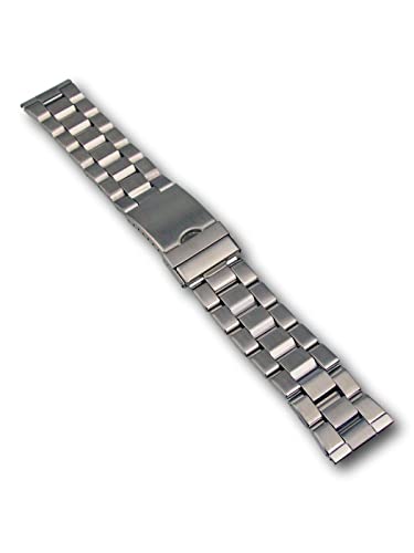 Uhren Pevak® Edelstahl Uhrenarmband 28mm Metallband mit Faltschliesse Uhr Armband Gliederarmband 1 von Uhren Pevak