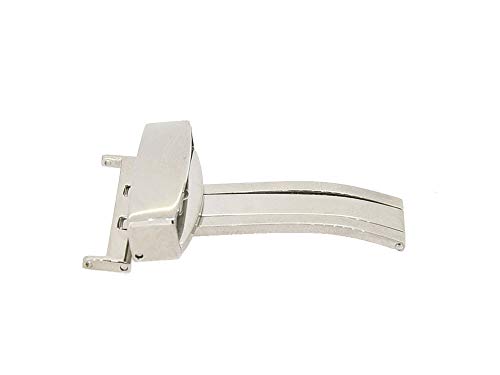Ersatzschließe Edelstahl Kipp- Faltschließe für Uhrenarmbänder 20mm von Uhrenhuette