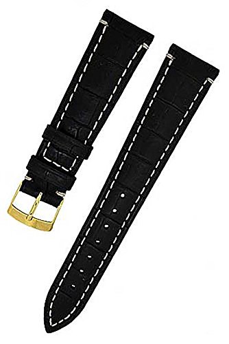 Uhrenarmband A01U3497942019CR20 Leder schwarz 20mm UVP:29,-€ NEU 8040 von Uhrenhuette