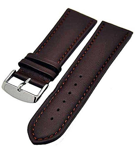 Uhrenarmband Armband braun Ton in Ton 20mm Kalbleder NEU 3812 von Uhrenhuette
