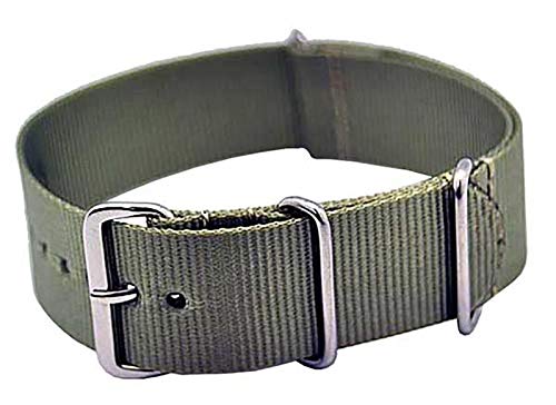 Uhrenarmband Durchzugsband Nylon grau 18mm NATO Strap 4058 von Uhrenhuette