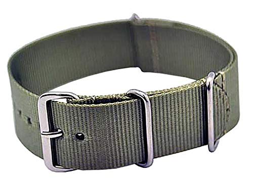 Uhrenarmband Durchzugsband Nylon grau 22mm NATO Strap 4047 von Uhrenhuette