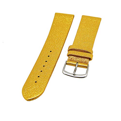 Uhrenarmband Kalbleder Glimmer Nugget 20mm Dornschließe von Uhrenhuette