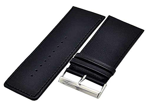 Uhrenarmband Supersoft schwarz extra breit 30mm Kalbleder 4904 von Uhrenhuette