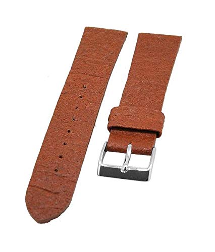 Uhrenarmband aus Ananasfasern VEGAN Hellbraun 20mm von Uhrenhuette