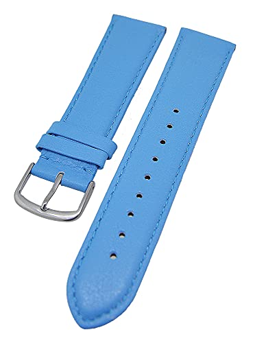 Uhrenarmband supersoft breit Kalbleder Farbe und Stegbreite wählbar (Alaska, 20mm - L) von Uhrenhuette