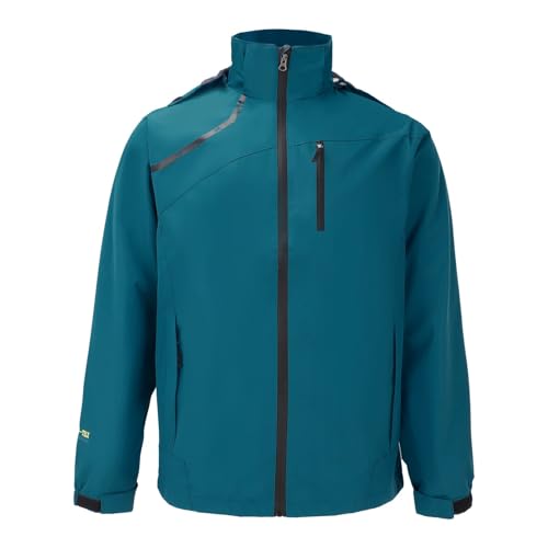 Uikceten Winterjacke Herren Wasserdicht Winddicht Warm Fleece Gefüttert Windbreaker Funktionsjacke Outdoor-Sprinter-Jacke für Mode und Freizeit Jacken Daunen (Blue, L) von Uikceten