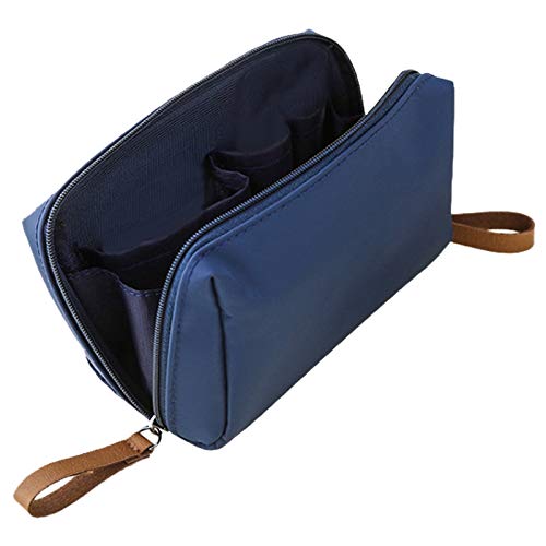 1 Pcs Solide Kosmetiktasche Frauen Tasche Beutel Kulturbeutel Wasserdichte Organizer Fall Blau von Uinfhyknd