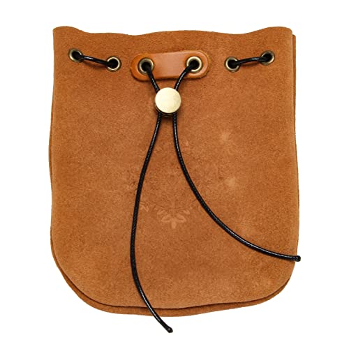 Outdoor Leder Günstige Münze Geldbörse Münze Tasche Kordelzug Beutel Kalebasse Schmuck Verpackung Taschen, braun von Uinfhyknd