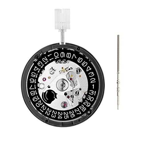 Uinfhyknd NH35A 3-stelliges mechanisches Uhrwerk mit Datumsanzeige Luxus Automatikuhr Movt Ersetzen Sie das Präzisionskit A, Schwarz , A von Uinfhyknd
