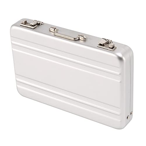 Uinfhyknd Visitenkartenetui Mini-Tragetasche Kartenetui Kartenkennwortetui Wird nur für Visitenkarten usw. verwendet. Silber von Uinfhyknd