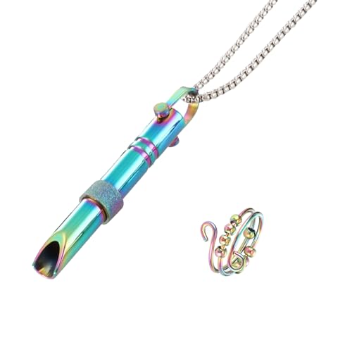 Uirheurd Rauchentwöhnung Kette Atemkette Raucherentwöhnung Kette Atem Halskette Kommt Bunt Mit 1 Ring für Tiefe Atemübungen Zur Linderung von Meditationsangst von Uirheurd