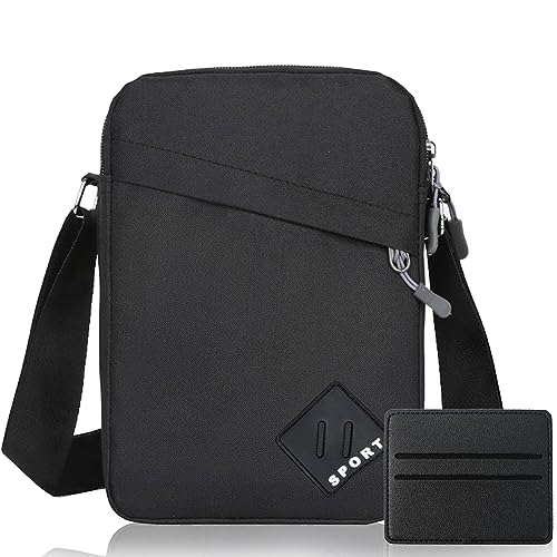 Umhängetasche Herren Klein Schultertasche Herren Tasche Herren Umhängetasche Handy Umhängetasche Herren Sling Bag Herren Klein Männerhandtasche Wasserdichte Shoulder Bag Men für Tägliches Leben Reise von Uirheurd