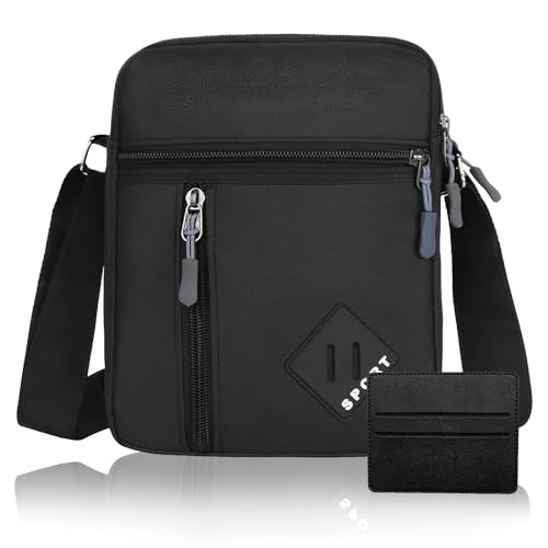 Umhängetasche Herren Klein Tasche Herren Schultertasche Herren Umhängetasche Handy Umhängetasche Herren Sling Bag Herren Klein Wasserdichte Shoulder Bag Men Männerhandtasche für Tägliches Leben Reise von Uirheurd