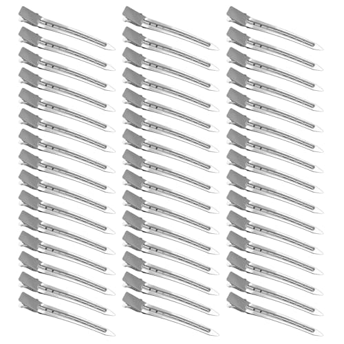 30 Stück silberfarbene Haarspangen für Damen und Mädchen in Entenschnabel-Form von Uitndvyte