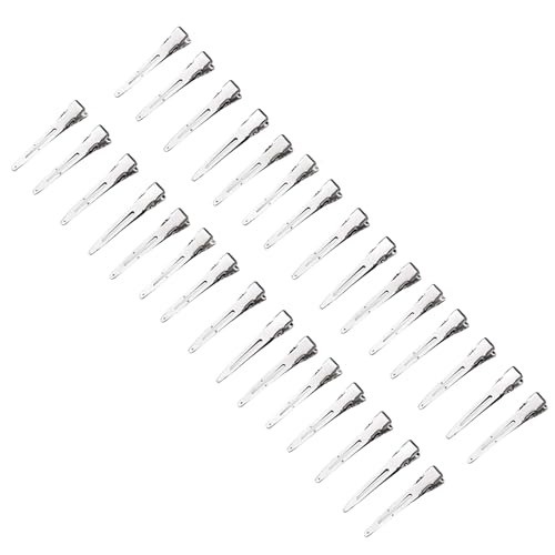 30 Stück silberfarbene Haarspangen für Damen und Mädchen in Entenschnabel-Form 30 Stück silberfarbene Haarspangen für Damen und Mädchen in Entenschnabel-Form von Uitndvyte