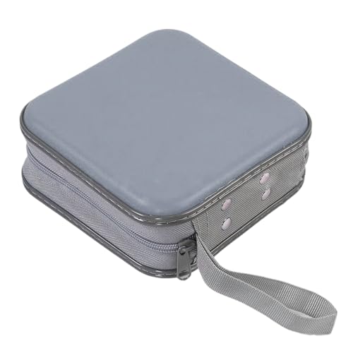 48 Kapazität Fall Hartplastik Fall Halter Organizer Brieftasche Schutz Aufbewahrungstasche Ersatz, Grau von Uitndvyte