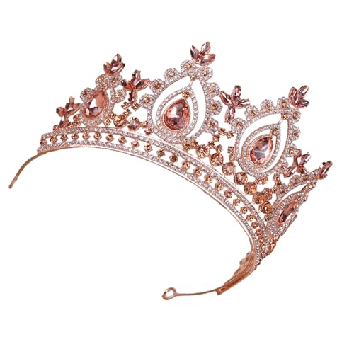 Brautschmuck Strass Krone Prinzessin Krone Stirnband Hochzeit Kristall Hut Geburtstag Urlaub von Uitndvyte
