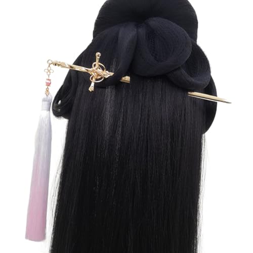 Einzigartige Haarspange mit zarten Quasten, luxuriöse Gold- oder Silber-Haarnadel mit Quasten-Details für besondere Anlässe Einzigartige Haarspange mit zarten Quasten, luxuriöse Gold- oder Silber-Haarnadel mit Quasten-Details für besondere Anlässe von Uitndvyte