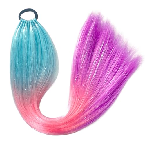 Kunstfaser, 9 Stränge, geflochtener Pferdeschwanz, Haarstyling-Manschetten, Haarflecht-Haarband für Themenveranstaltungen und verschiedene Outfits von Uitndvyte