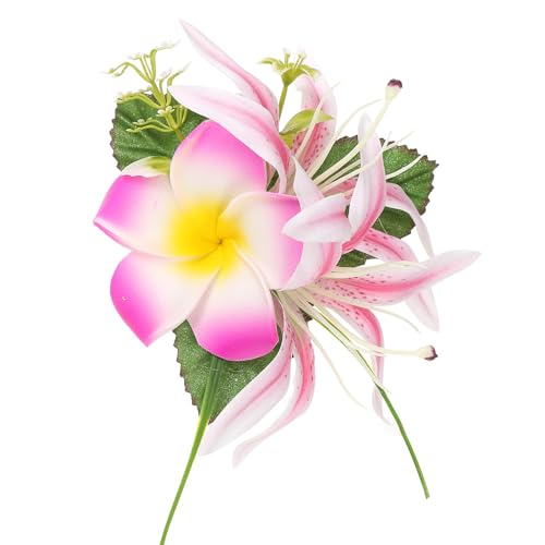 Leichte Flamme Eier Blume Haarnadel für Frauen Haarspange Urlaub Party Strand Hochzeit Frisur Dekoration von Uitndvyte