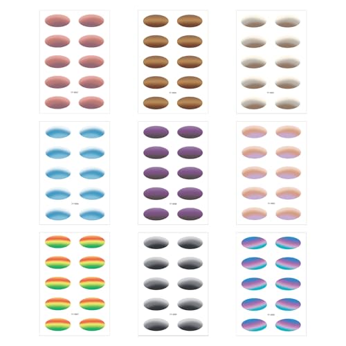 Packung Mit 9 Klebstoff Augenlid Aufklebern Easy Make Up Wasserdichte Lidschatten Aufkleber 9 Designs Schnellanwendungs ​​ Lidschattenflecken von Uitndvyte